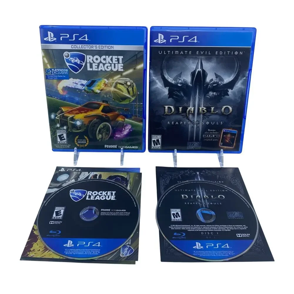 Rocket League Collector’s Edition & Diablo III Ultimate Evil PS4 CIB Tested